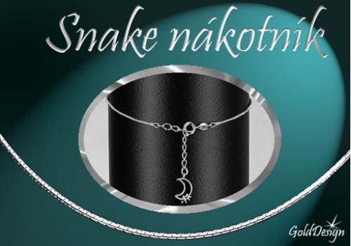 Snake 12 - nákotník stříbřený